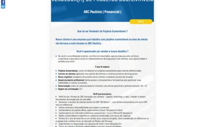 Vendedor de Projetos Sustentáveis