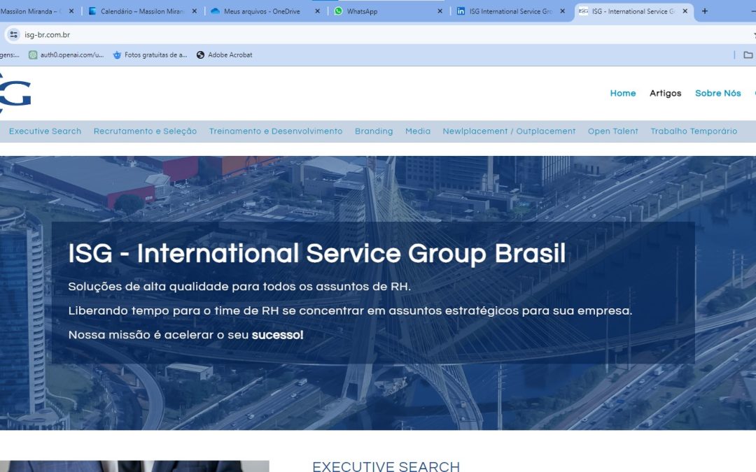 ISG – International Service Group Brasil lança página de internet em português